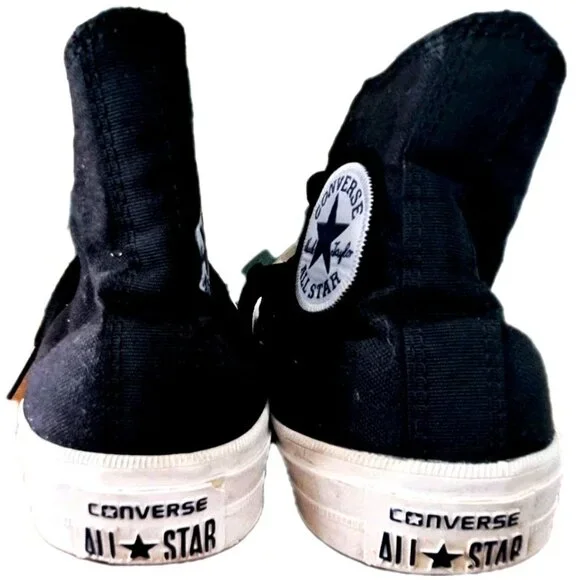 Chuck Taylor Converse All Stars Women's 11 Black Canvas High-Tops New No Tags - Picture 5 of 13